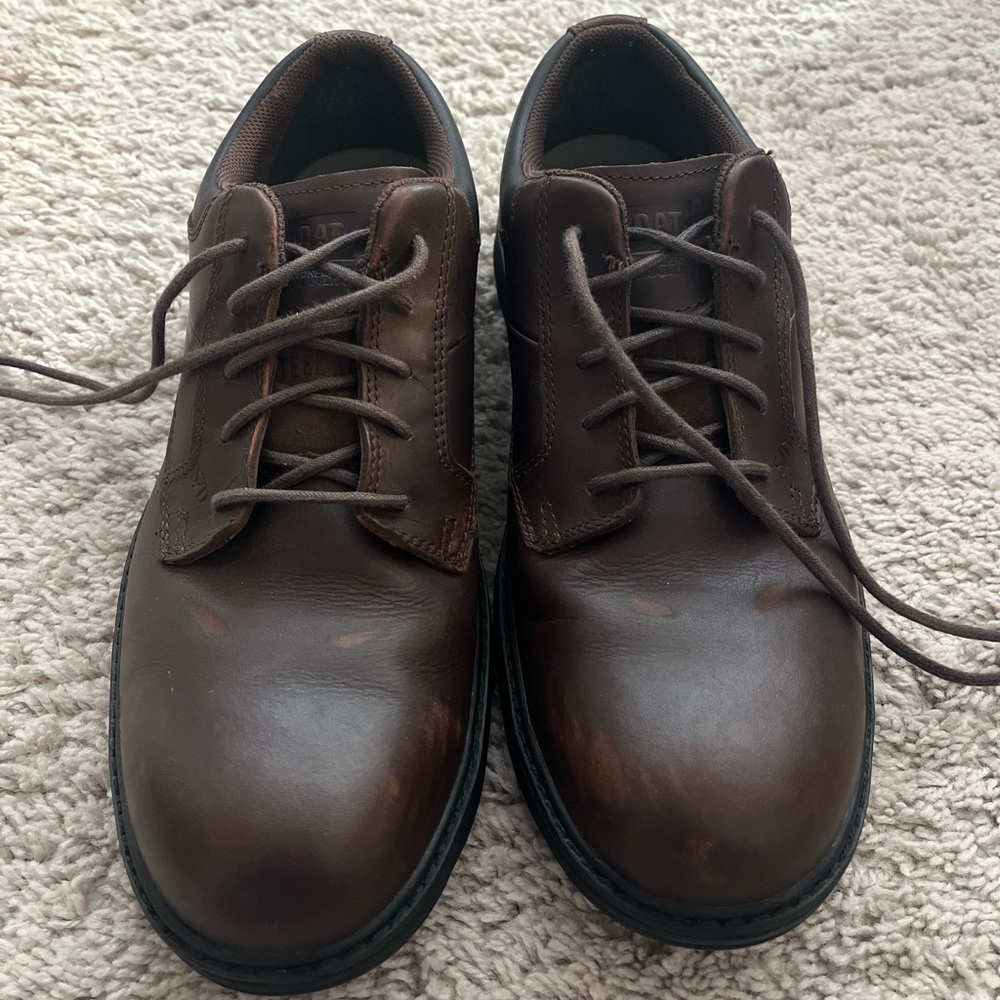 CAT P90016 Men’s Size 11 Oversee Static Dissipating Steel Toe Oxford Work Shoe